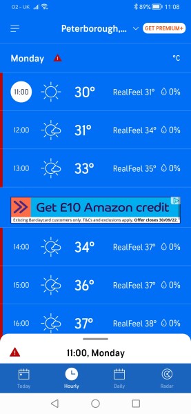 Is it actually hot elsewhere in England?