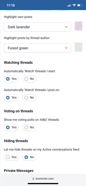 Feature update - Threads I’m on / Watching / Started lists
