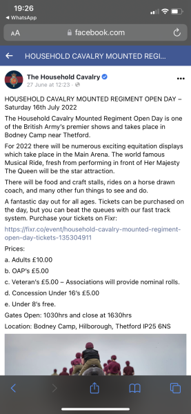 Household Cavalry on Holkham beach?