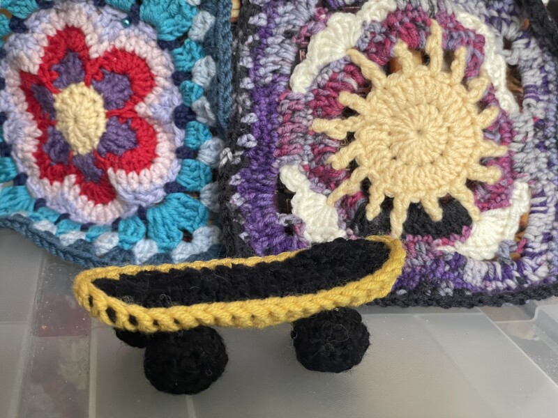 Woolly Hugs. A Blanket for lovely JungleZgok whose wonderful teenage son has died. 