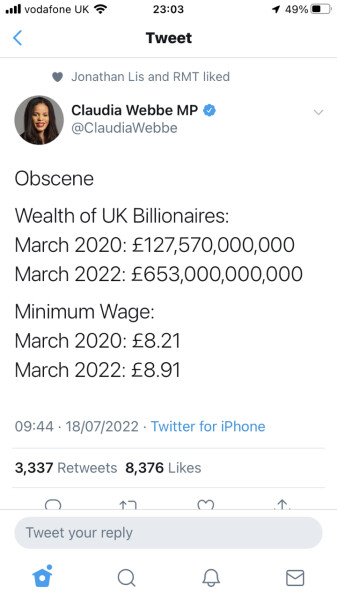To think there is little incentive to work hard in the UK