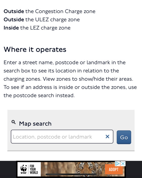 How the F do we know if/how much to pay for driving in London?!