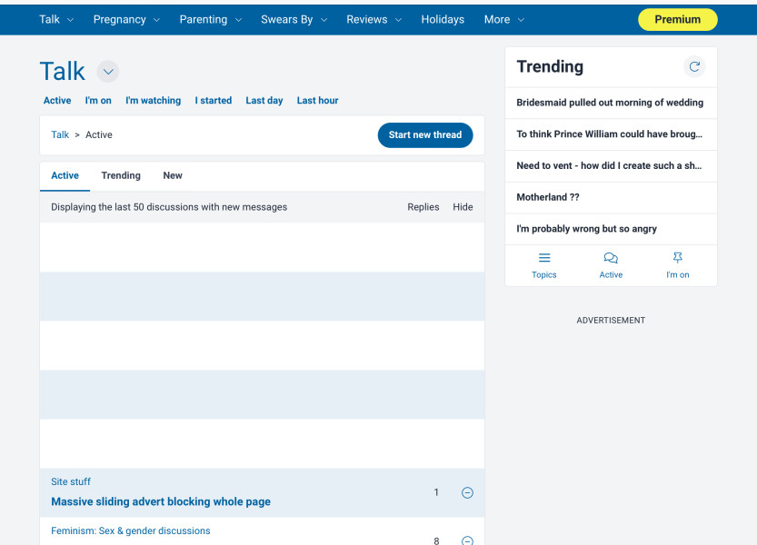 Blank lines at the top of every page