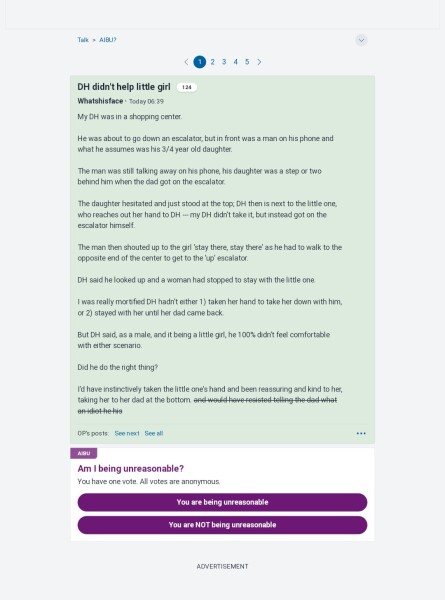 DH didn't help little girl 