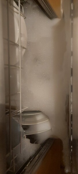 To have thought washing up liquid would replace a dishwasher tablet?