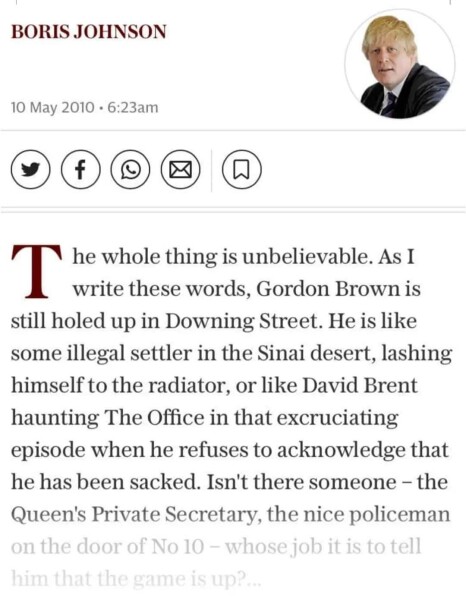 Johnson has fired Gove