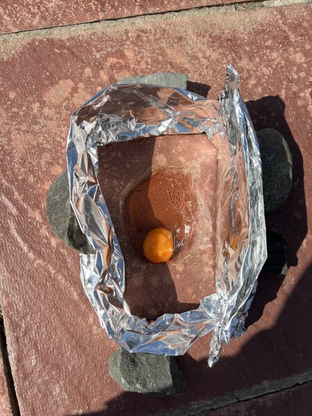 To see if I can cook an egg on my patio in this heat.