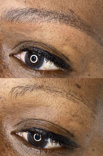 Tattooed eyebrows