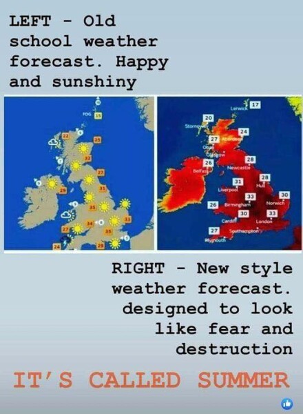 It’s another hot weather panicker, please be kind.