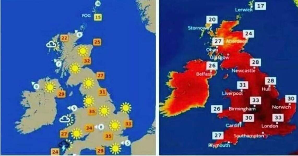 To think people don’t seem to understand how hot it is predicted to be next week?