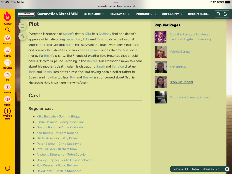 Classic Corrie 6! Leanne’s not a hero - she lied; Linda and Alison will be brides; and Martin’s got a bit on the side