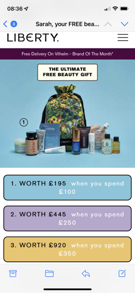 Liberty Beauty Drop Subscription Box SPOILER