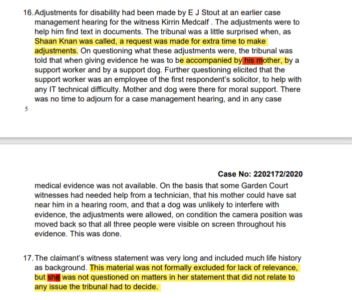 Allison Bailey v Stonewall - Employment Tribunal hearing Thread 18