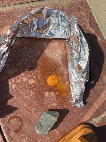 To see if I can cook an egg on my patio in this heat.