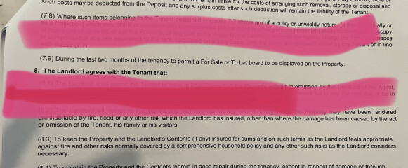 Landlord selling