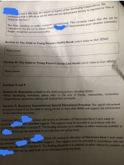School on ehcp can’t be changed? 