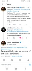Lynne Featherstone Victim Blaming