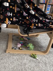 My cat likes to sleep...