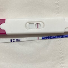 faint line on period day 1