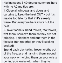 Met office RED WARNING for extreme heat.