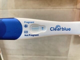 Faint line on Clearblue - positive or evap? 