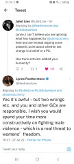 Lynne Featherstone Victim Blaming