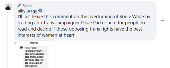 And this is exactly why Posie Parker is a liability