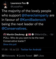 Kemi Badenoch through to next round