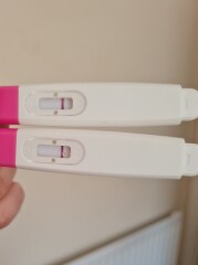Pretty sure negative or maybe start of something? Line eyes! Help please