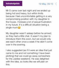 To have my boyfriend of 4 months sleep in my spare room?