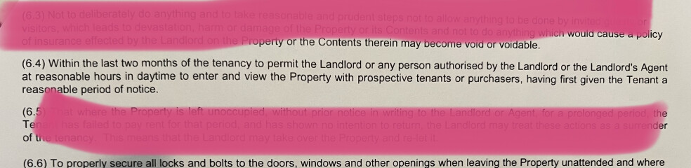 Landlord selling
