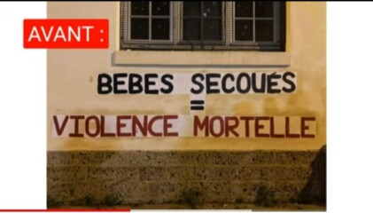 France: trans activists tear down memorial art dedicated to murdered children.