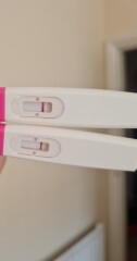 Pretty sure negative or maybe start of something? Line eyes! Help please