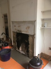 100+yr old fireplace needs lots of TLC - incl new tiles, reclaimed or replica?