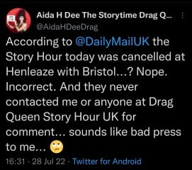 Drag Queen Story Time