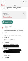 Can anyone help with this Royal Mail tracking message