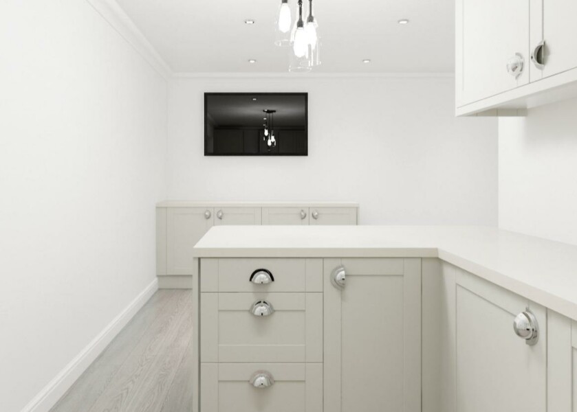 What dining table would you put in this kitchen? 