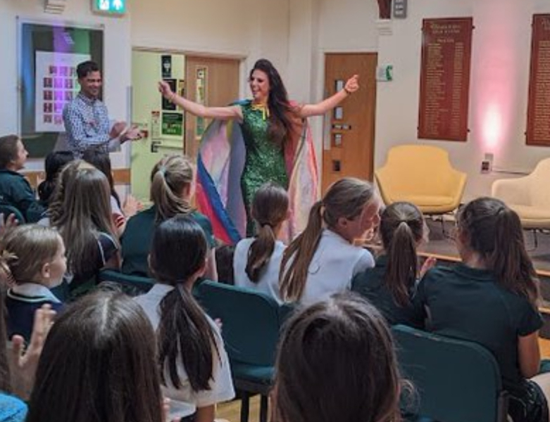 Drag Queen at Wimbledon High School