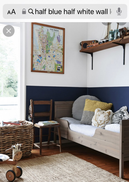 Painting a small, dark kids bedroom 
