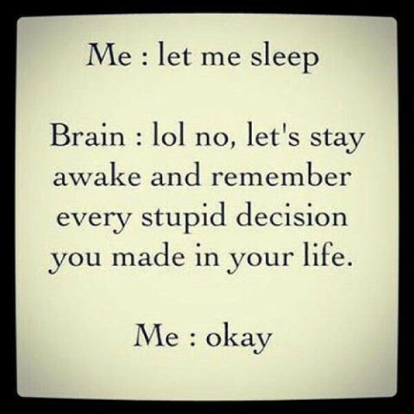 If you have a mind that goes on overdrive at night, how do you switch off for sleep?