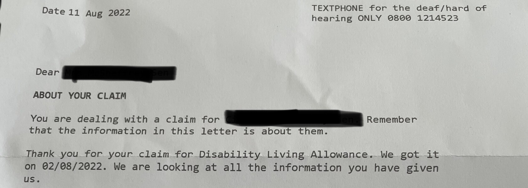 DLA wait time 2022 Part 3