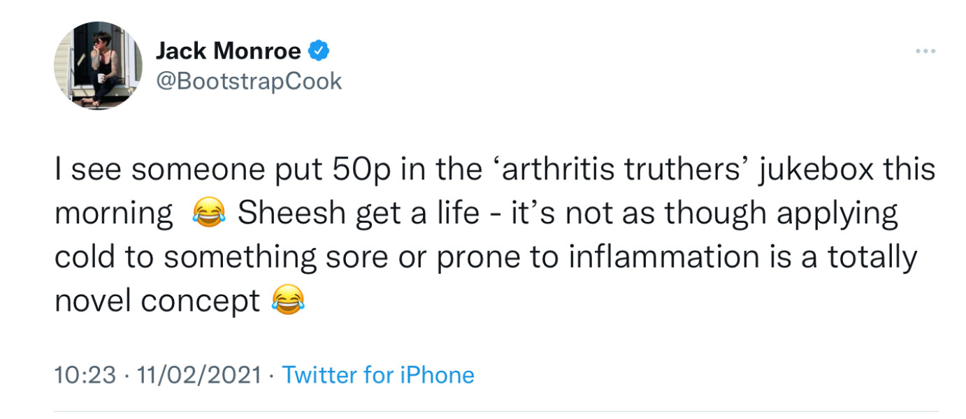 Jack monroe challenged on twitter