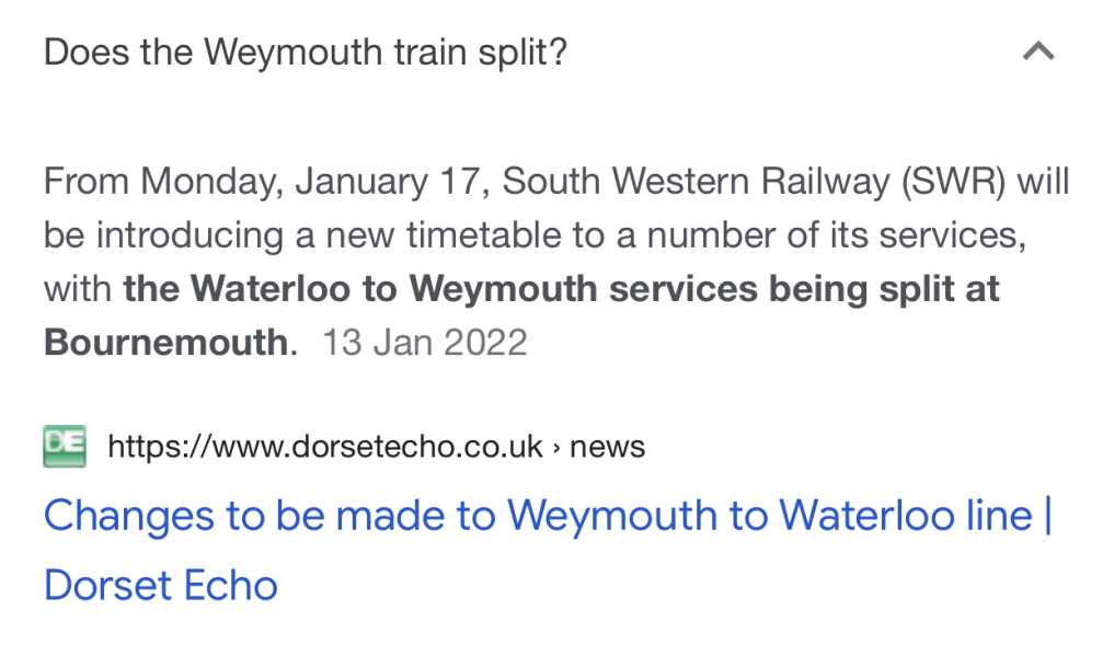 Does anyone regularly travel waterloo to Weymouth line?