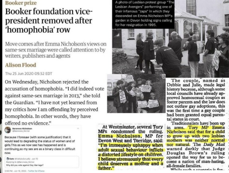 Complaints against Baroness Nicholson being organised