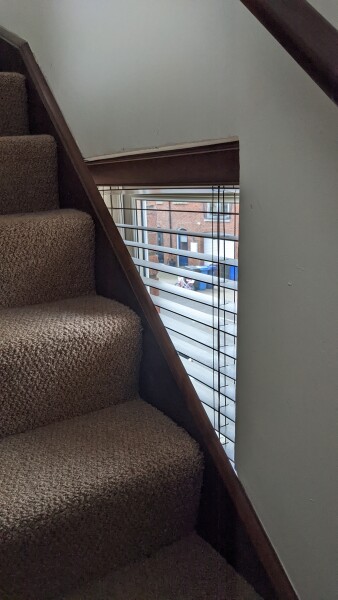 How to fix a death trap stair window? 