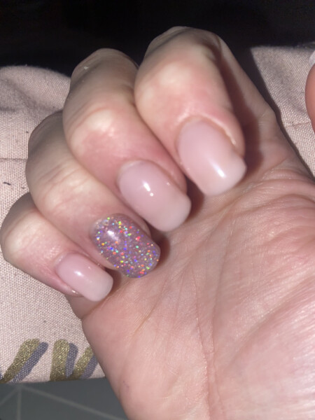 Nail colour in same vein as ballet slippers