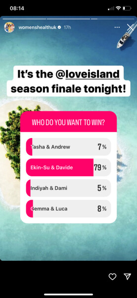 Love island No9 thirsty and/or wild...here for the final ride!