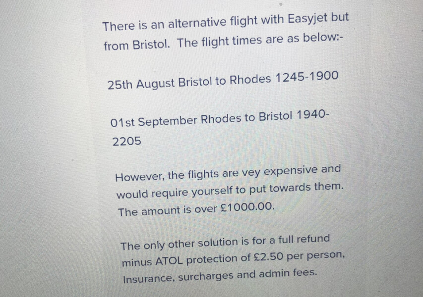 Help please! Cancelled flights and package holiday shenanigans...