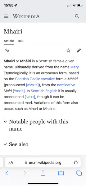 Ruairidh spelling variations 