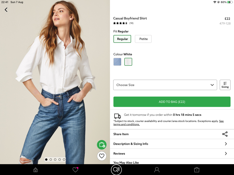 A shirt with stretch/movement
